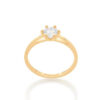 Gold simple solitaire ring size 22 512951