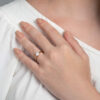 Gold simple solitaire ring size 22 512951 - Image 2
