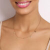 Gold mini hearts necklace - SIZE 45 - Image 2