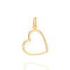 Gold heart outline pendant 542370