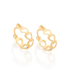 Gold plated earring 523351