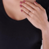 Gold plated ring with zirconia Size: 18 - 512739 - Image 2