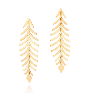 Gold leaf earrings 527168