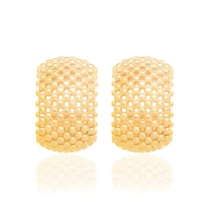 Gold plated earring 526033