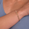 Gold heart bracelet - 18cm 551696 - Image 2