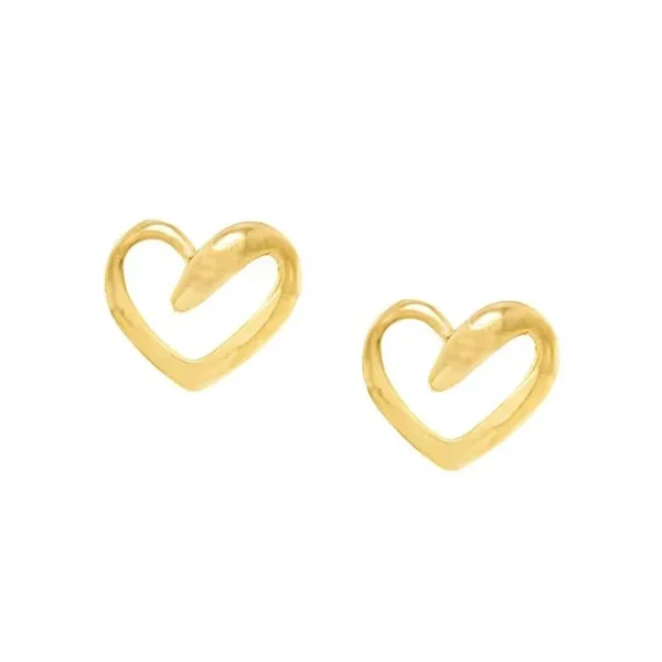 GOLD HEART EARRING 520968