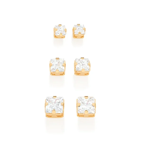 GOLD EARRING WITH ZIRCONIA 527039
