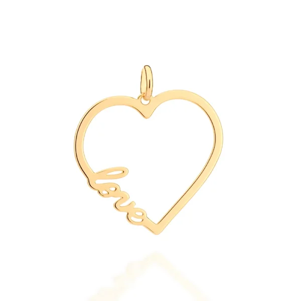 GOLD LOVE HEART PENDANT 542661