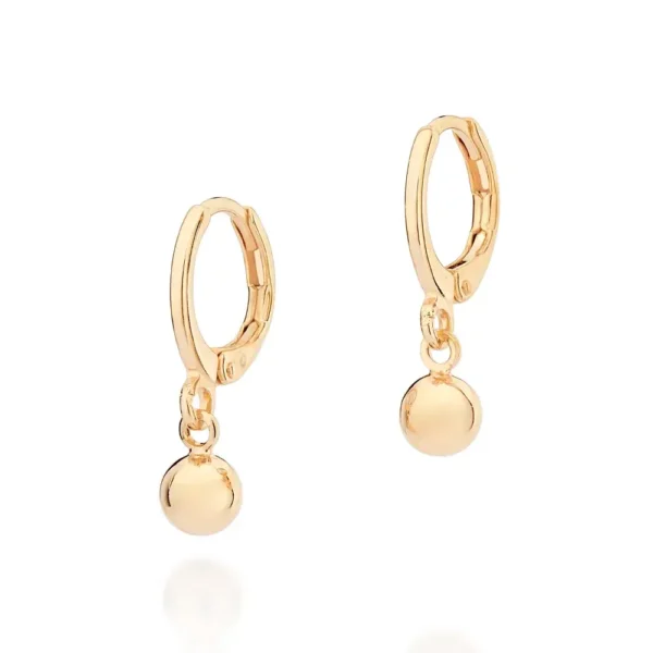 GOLD CIRCLE HUGGIE EARRINGS 527257