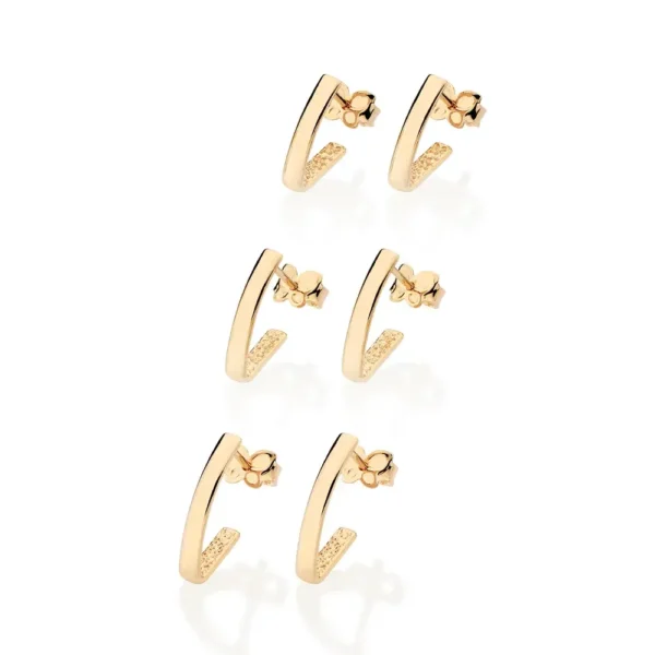GOLD V HOOP EARRING KIT 527394
