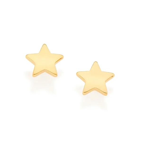 GOLD TINY STAR STUD EARRINGS 526901