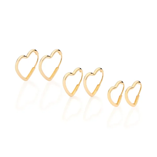 GOLD HEART HUGGIE EARRINGS KIT 527288